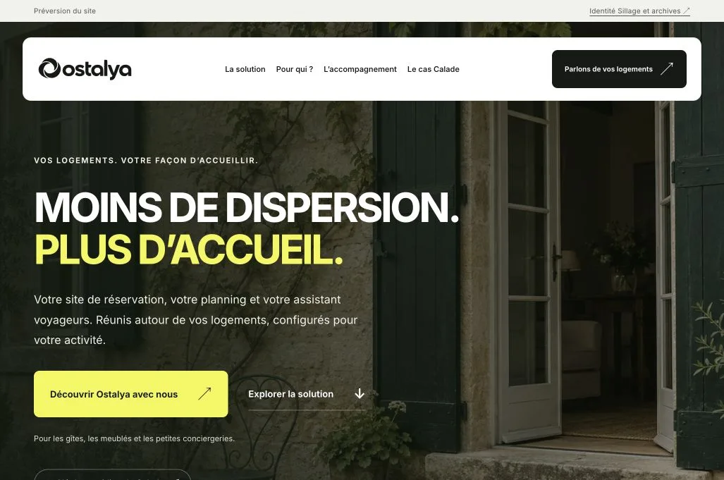 Site Ostalya sur ordinateur