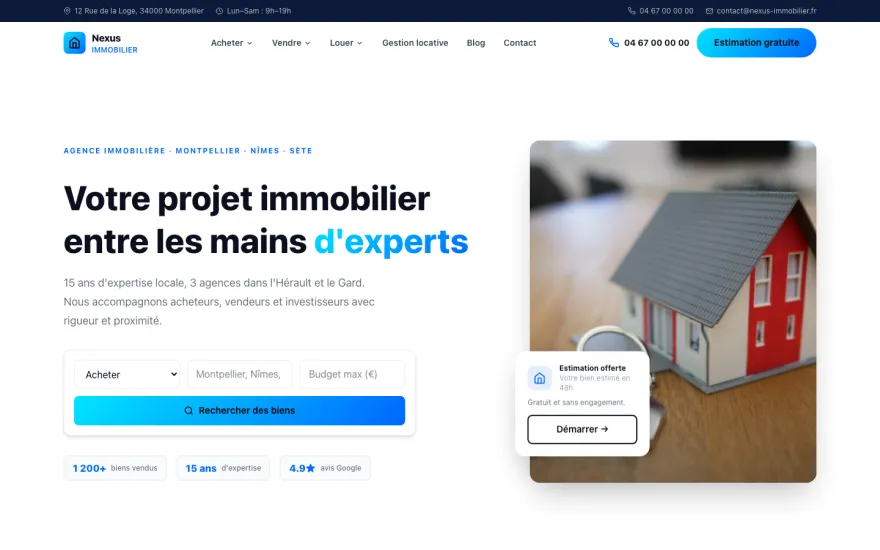 Aperçu du template P1 CORPORATE - Immobilier
