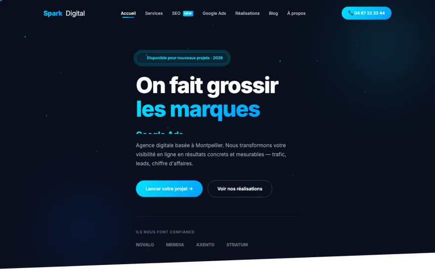 Aperçu du template P3 DYNAMIC - Agence digital